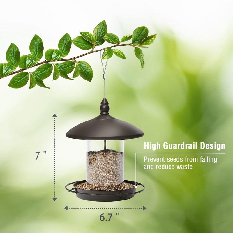 Youvip Metal Roof Bird Feeder - Chew Proof for Outdoor