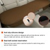 KVAEY Linen Back Car Seat Cover, Anti-Slip Long Bottom Rear