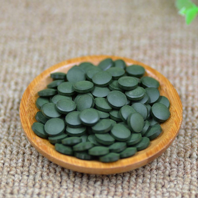 250g (0.55LB) Green Natural Spirulina Tea Tablet 1000 Pills Herbal