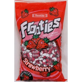 Tootsie Frooties Strawberry Candy 360 Count Bag Tootsie Bulk Candies Fruities 2.42 LBS
