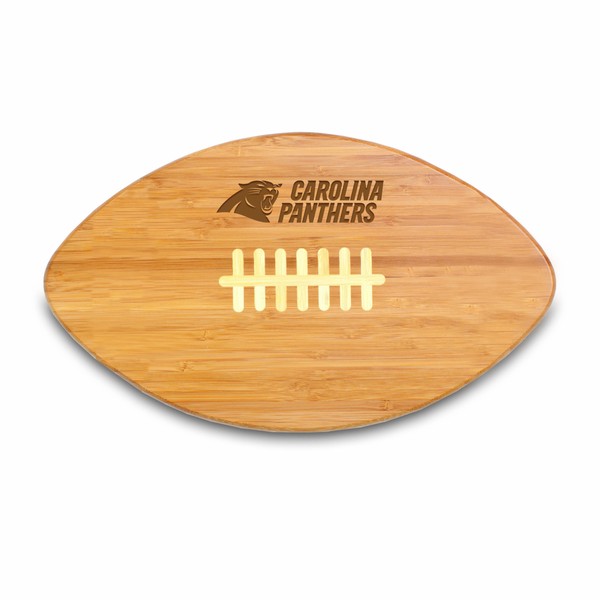 PICNIC TIME Carolina Panthers Bamboo Touchdown Cutting Board