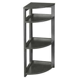 Regency Flip Flop Corner Folding Bookcase, 34, Grey