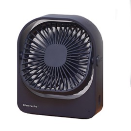 Mottinhill Desktop Silent Fan Wireless - 720° Rotation, 3 Speed Settings, Ultra Quiet, Long Lasting Life, Portable Cooling Fan for Office, Home, Dorm - F102 (Navy Blue)