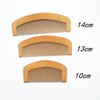 4Pcs Natural Boar Bristle Hair Brush Curly Solid mahogany comb
