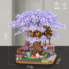 Vziimo Cherry Blossom Bonsai Tree Building Set, Sakura Tree House