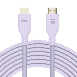 Pixio Ultra High Speed HDMI Cable 2M Pastel Purple PXH212BPP HDMI 2.1B Supports 8K/60Hz 4K/120Hz HDR Nylon Mesh Purple