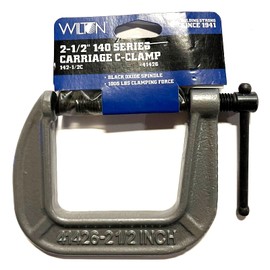 Wilton Carriage C-Clamp, 2-1/2" Opening Capacity, 2-1/2" Throat, 140 Series (Model 142-1/2C)