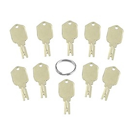 Forklift Key Replacement Ignition Keys Compatible with Clark Yale Hyster Komatsu Gradall Gehl Crown 186304 51335040 1430,10 Pcs