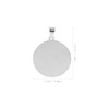LALAFINA Placa Redonda De Acero Inoxidable Para Perro Y Gato