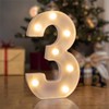 QEOCP LED Light Up Numbers 3, Lighted Numbers for Parties,