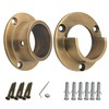 Stylentdecor Heavy Duty Solid Brass Closet Pole Socket Set 1-1/4"