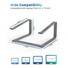 SOUNDANCE Laptop Stand for Desk, Metal Computer Riser, Heavy Stable