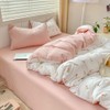Nyescasa Bed Linen 135 x 200 cm White Pink Tulips