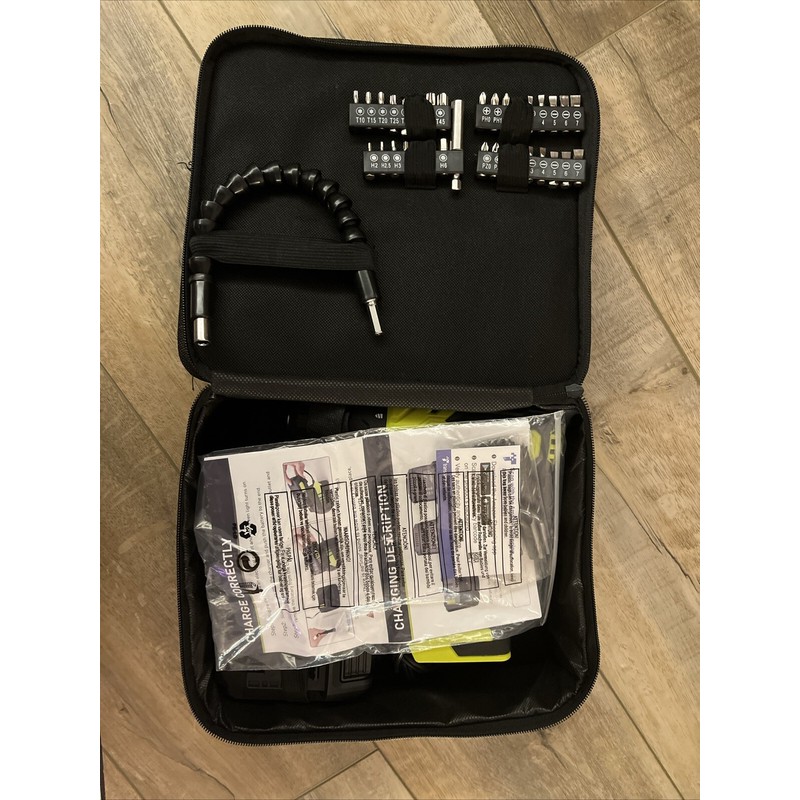 Snapfresh 20V Cordless Drill W/ Battery, Charger, 43 Pc Bit/