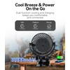 Leeyalan 10000mAh Clip on Fan Rechargeable,2024 Updated,Hangable Fan with Lights