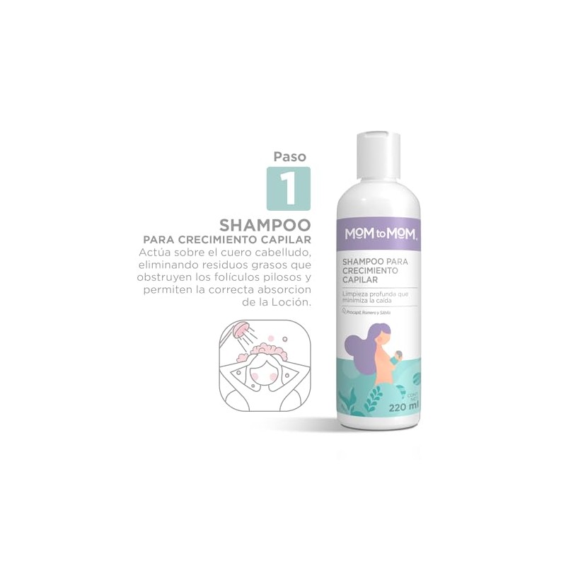 Mom To Mom Tratamiento Para Crecimiento Capilar Postparto Blanco