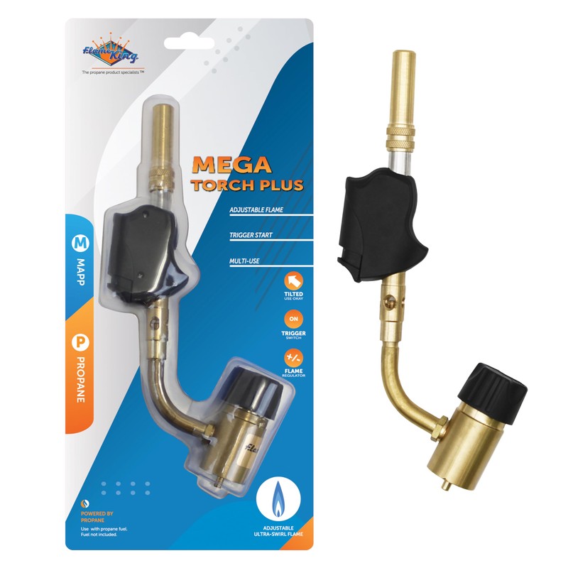 Flame King YSNAX1-024CGA High Intensity Propane Torch Head with Piezo