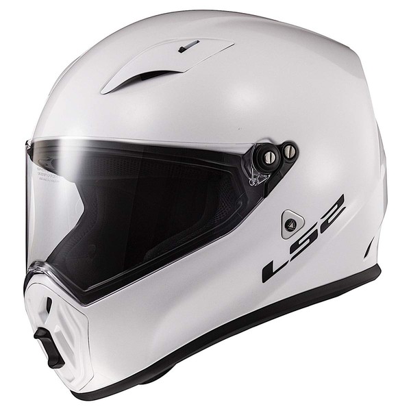 LS2 Helmets Street Fighter Helmet (Gloss White - Large)