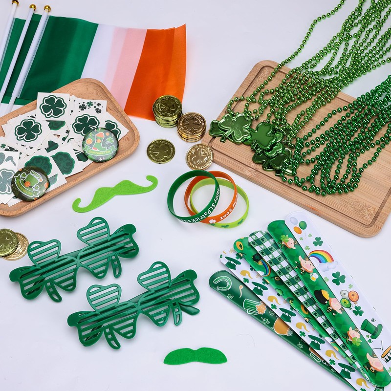 Thuodo 238 PCS St. Patrick’s Day Party Favors Bulk Green