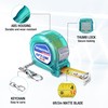 WORKPRO Mini Tape Measure, 2 Pcs 6FT Retractable Easy Reading