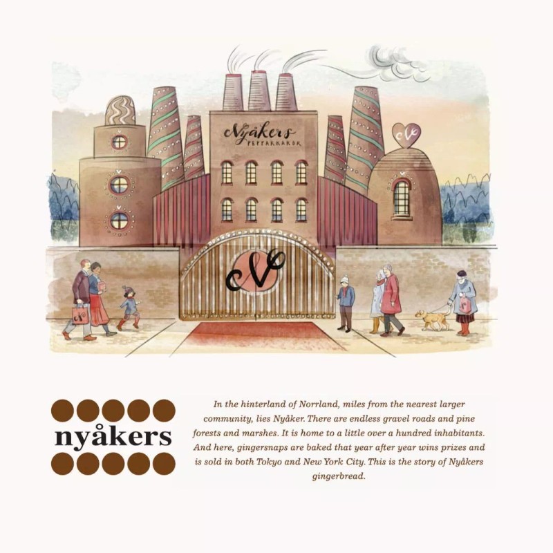 Nyakers Original Gingersnap Cookies Gift Tin 1.6 Pound 120 Snaps