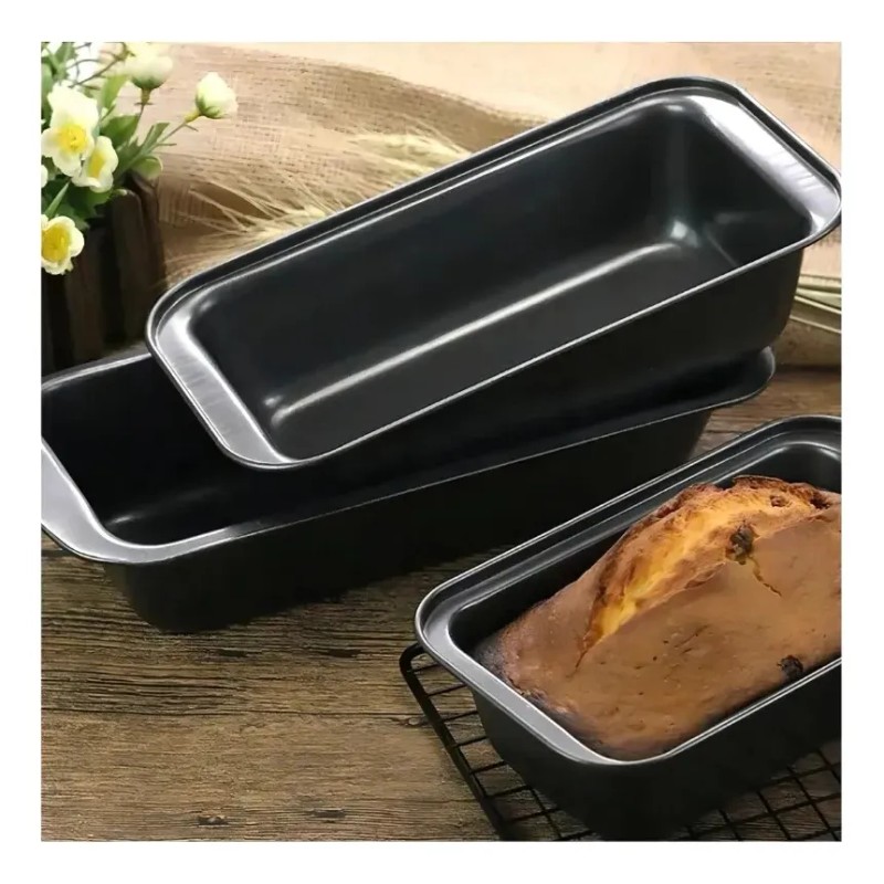 Set 3 Pzs Molde Para Panque Pan De Caja Antiadherente