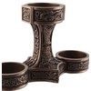 Veronese Germanic Tea Light Holder Mjolnir Thor's Hammer Bronzed 3