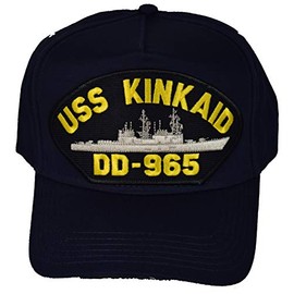 EC USS KINKAID DD-965 HAT - Navy Blue - Veteran Owned Business