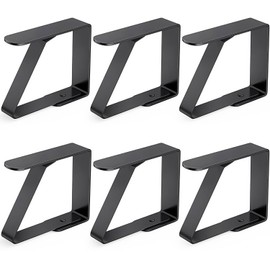 Tablecloth Clips, Tablecloth Stainless Steel Table Cloth Black Tablecloth Outdoor Tablecloth Clips for Family Dining Table, Picnic, Parties, Weddings (5 x 4 cm) (4)