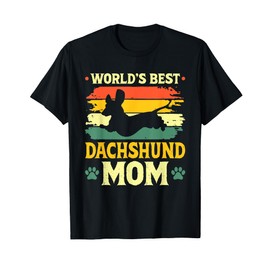 Dachshund Weiner Dog, World's Best Dachshund Mom T-Shirt