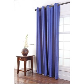 Stylemaster Tribeca 56 by 95-Inch Faux Silk Grommet Panel, Cobalt