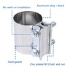 Exhaust Pipe Clamp 4.0 Inch Butt Joint Exhaust Clamp for