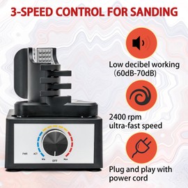 YZCHAIN Mini Vortex Mixer, Hands-Free Paint Shaker, 3-Speed Settings, 10-100ml Capacity, Portable Paint Stirrer for Nail Polish, Eyelash Adhesives, Pigments