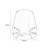 Motorcycle Wind Deflector Wind Shield for Vulcan S 650 2015-2024