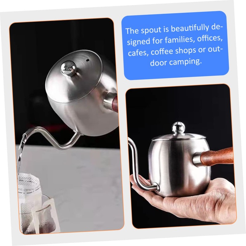 NOLITOY Coffee Kettle with Handle Gooseneck Pouring Design for Precise