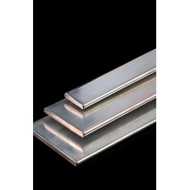 Coavoo 1Pcs Tin Plated Tinned Flat Copper Bar Busbar Stock 4mm x 40mm x 300mm (0.16" x 1.57" x 11.81"), 99.99% Pure Cu for DIY Metalworking Electrical, and Industrial