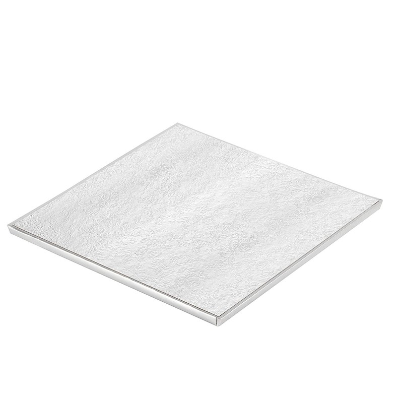 HAKZEON 15 Pack 10 Inch Silver Square Cake Drums, Sturdy