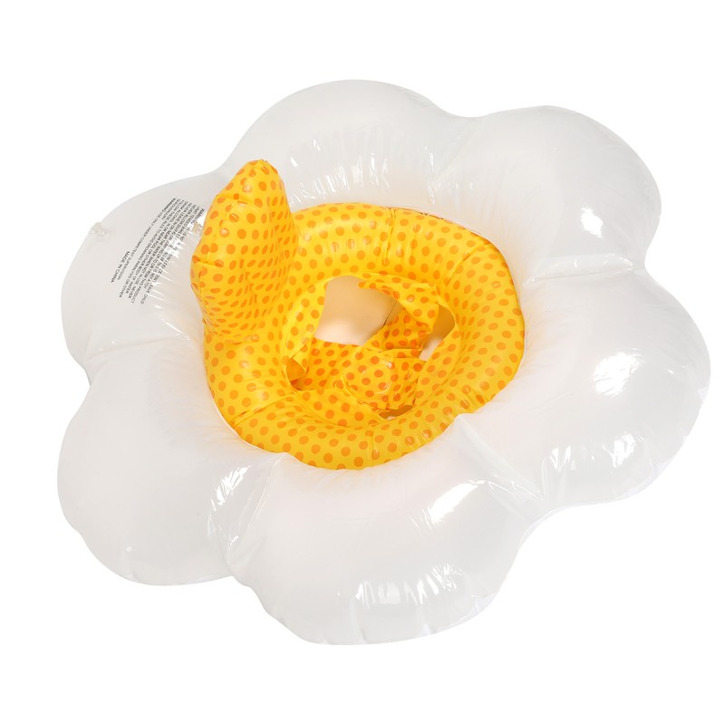 Children Inflatable Swimming Ring with Safety Seat Flower Shape Pool