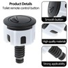 2 PCS Toilet Flush Button, Black Round Head Dual Toilet