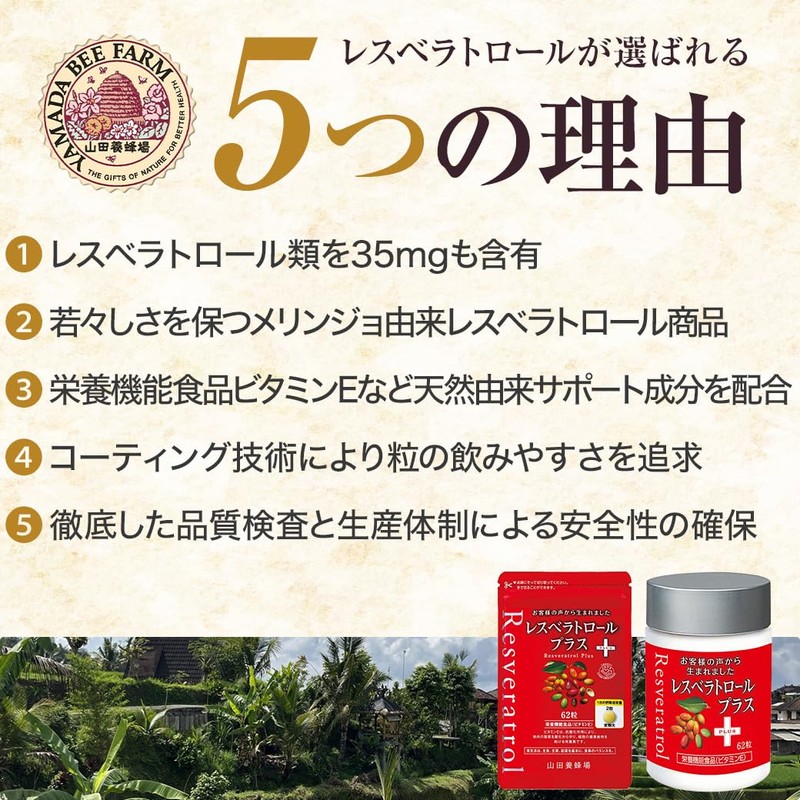 Yamada Beekeeping Lesveratrol Plus 62 Grain Bags