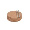 T&G 15034 FSC Certified Cork Round Table Mats/Surface Protectors, Set