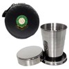 Knight 2oz Collapsible Drinking Cup with Leather Plymouth Argyle Football Club Case