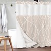 Tititex No Hooks Snap in Liner Abstract Curve Lines Cream
