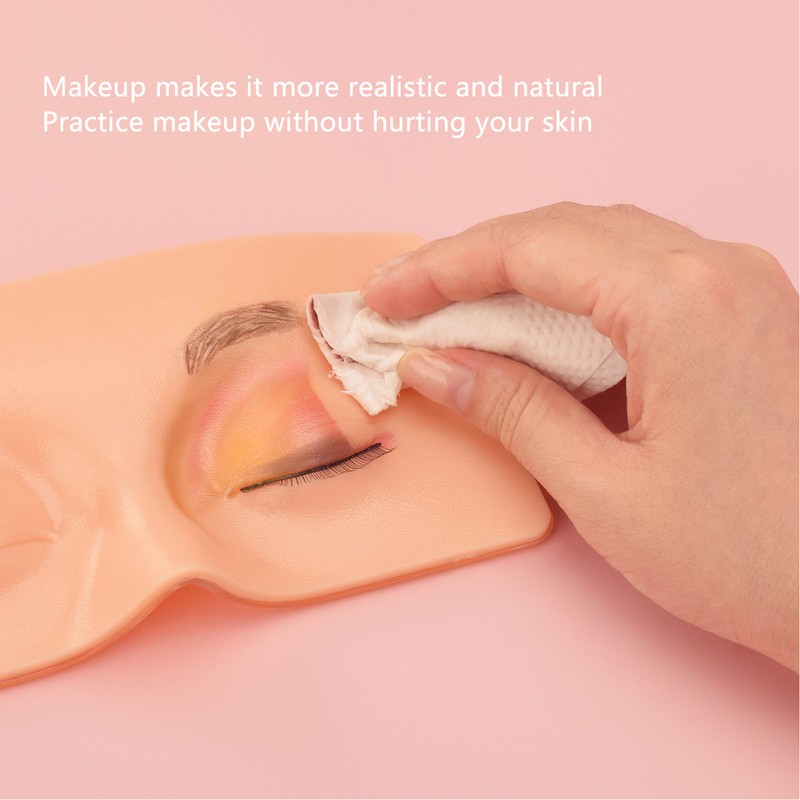 Silicone Practice Board Silicone PVC Easy Cleaning 3D Eye Makeup
