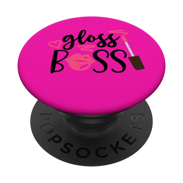 Pretty Gloss Boss,Beauty Influencer, Pretty Girl PopSockets Grip and Stand