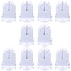 TAODAN 12pcs T8 Lamp Holder Non-Shunted Turn-Type UL Socket Tombstone
