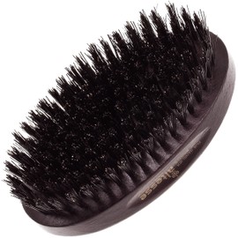 Altesse 1319P Military Brush Boar Bristle Hair Brush for Men Beard and Mustache Beard Dark Beechwood Hard Military Brush for Men with 9 Rows of 100% Firm Natural Bristle Hair Brush Handmade In France