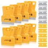 MulWark Razor Blade Scraper, 8pack Mini Plastic Scraper Tool with