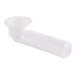 Eastman 35239 PVC Bath Tub Waste and Overflow Shoe for Drains, 1-1/2-inch Tubular Outlet, Resist Rust and Corrosion