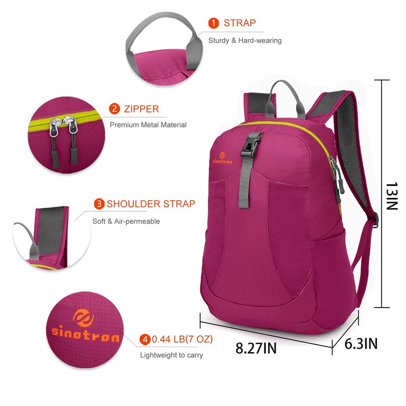 sinotron Lightweight Packable Backpack, Small Foldable Hiking Backpack Day Pack